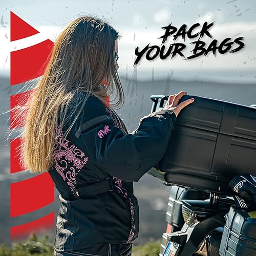 Miniatura 5 de HWK Chaqueta de moto para mujer, chaqueta Impermeable de moto CE Armadura