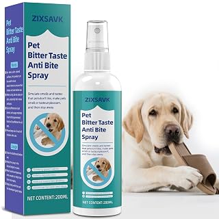 Bitter Apple Spray for Dogs - No Chew Spray for Dogs | Safe, Non-Toxic Chewing Deterrent | Stop Licking, Biting & Destructive Behavior | Training Aid (200ml) - Amazon product rated Grade A