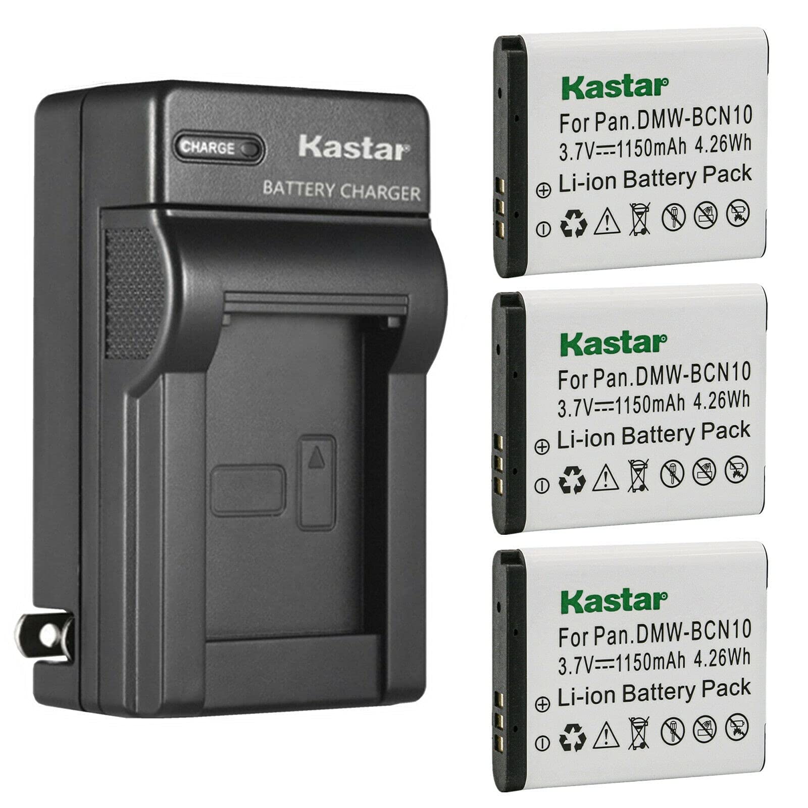 Kastar 3-Pack Battery and AC Wall Charger Replacement for Leica BP-DC14 BP-DC14-E BP-DC14-U Battery, Leica C 11052 18536, Leica C (Type 112), Leica C