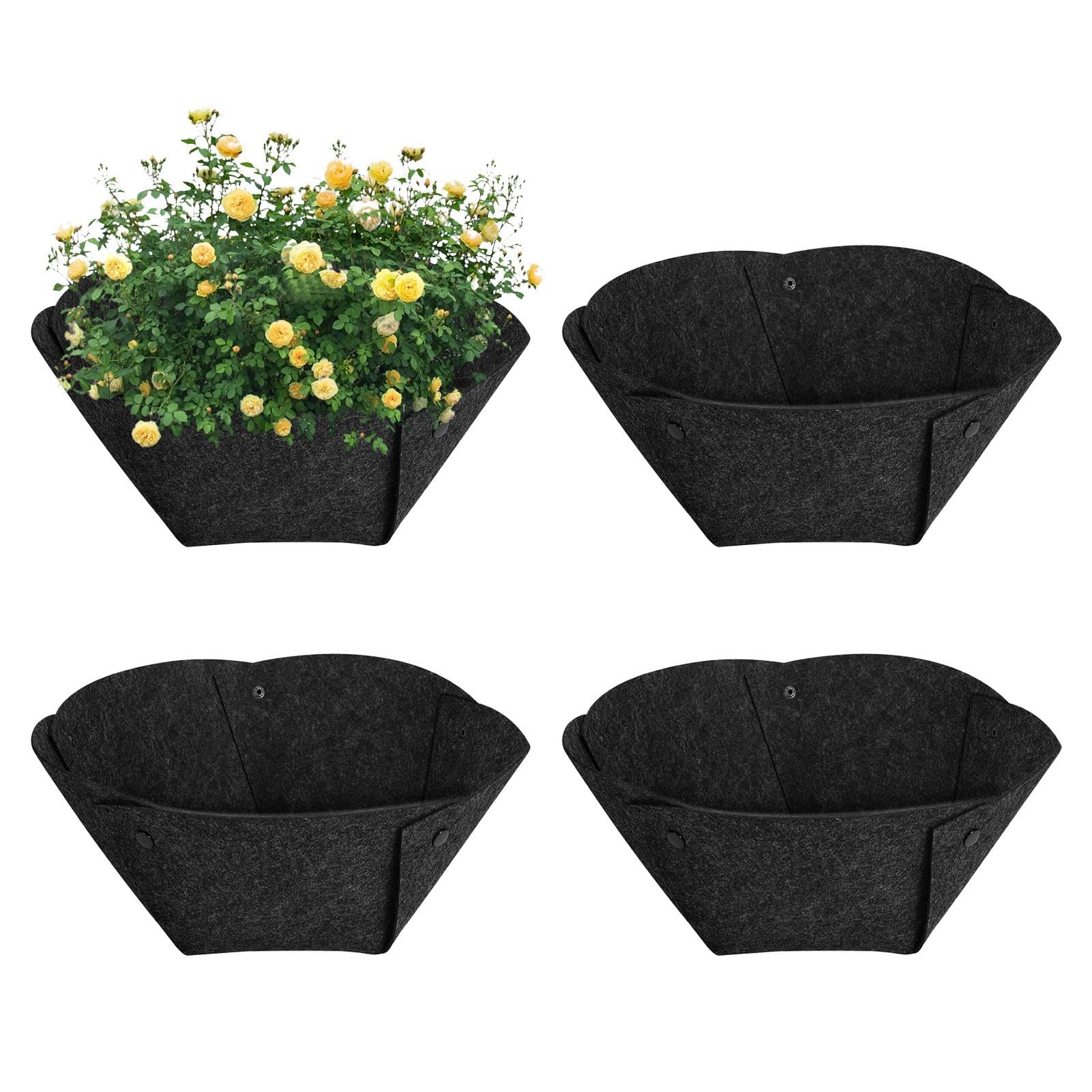 4 pezzi di tessuto per fioriera fodera di ricambio in feltro riutilizzabile vaso rotondo per fiori da appendere per giardino interno (1 | Leroy Merlin