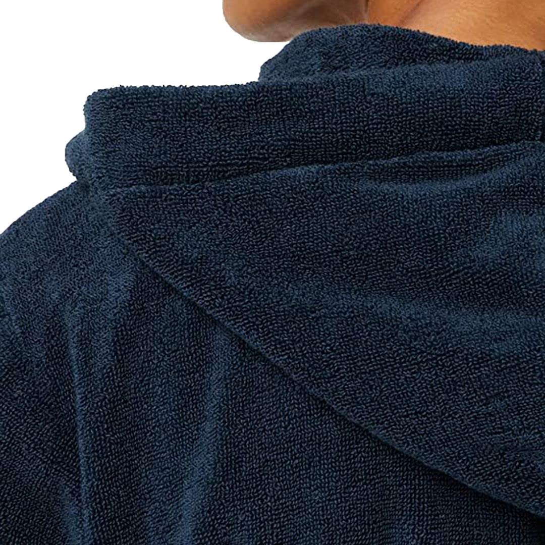 Tommy Hilfiger Mężczyźni Icon Hooded Szlafrok Kąpielowy, Granatowy, M