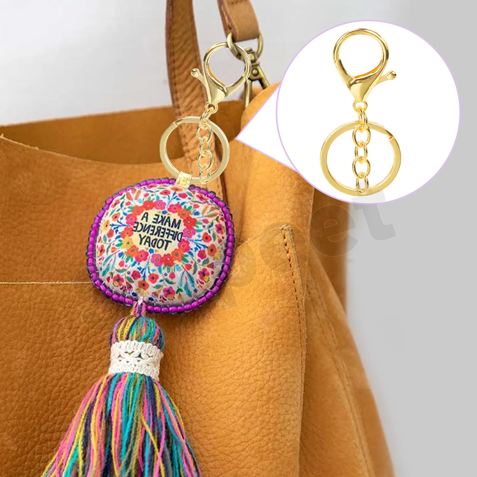 Belle Vous Metalen Swivel Klik Kreeft Haak Klemmen, Sleutel Ringen met Ketting en Open Splitringen (120 pak) - Kleine Druk Klauw Klemmen Clips Voor Sleutelhangers, Lanyards, DIY en Sieraden Maken Belle Vous Metalen Swivel Klik Kreeft Haak Klemmen, Sleutel Ringen met Ketting en Open Splitringen (120 pak) - Kleine Druk Klauw Klemmen Clips Voor Sleutelhangers, Lanyards, DIY en Sieraden Maken