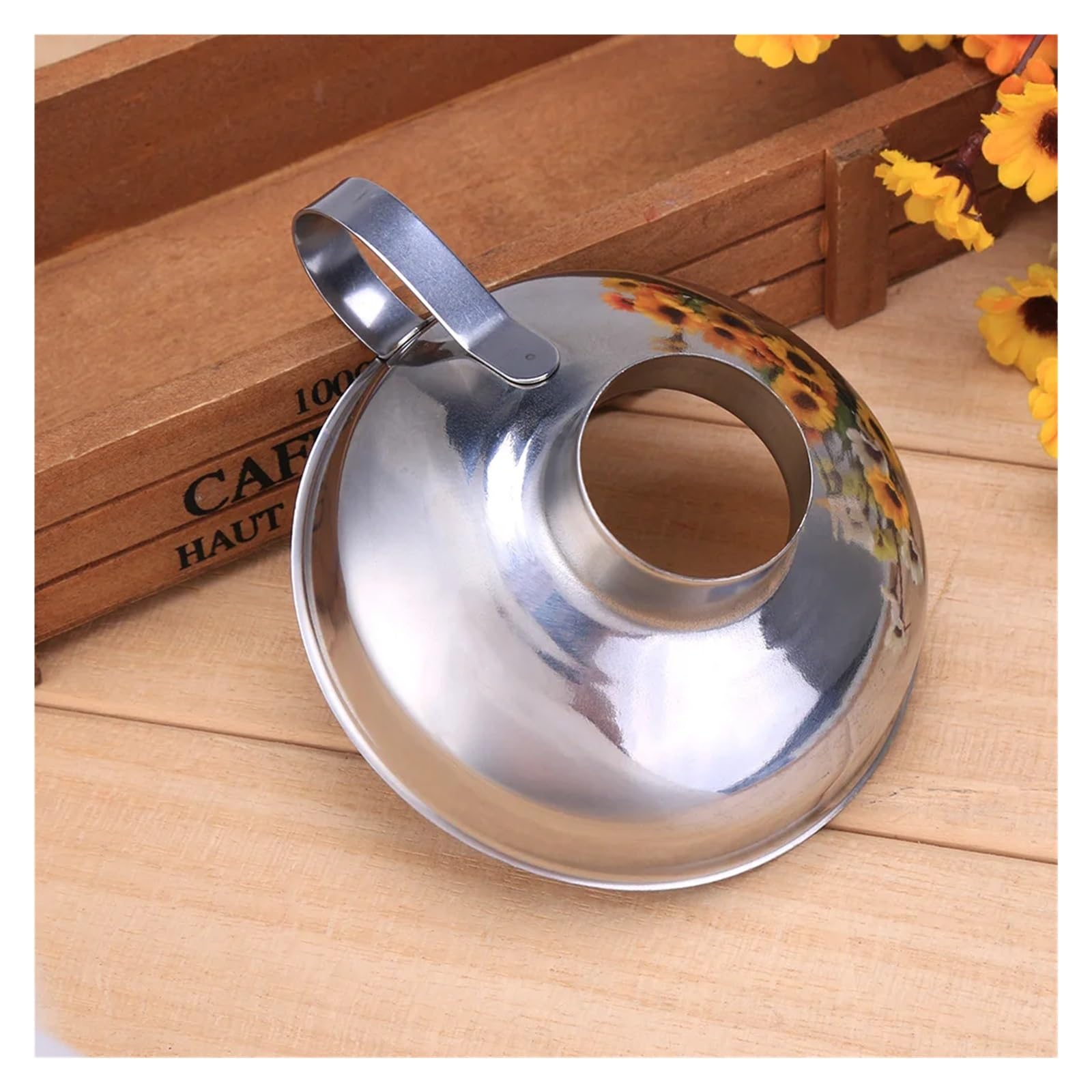 Funnels (hogar y Cocina) Embudo de Boca Ancha de Acero Inoxidable, tolva for enlatado, Embudo de aderezo for Ensalada Gruesa, Lata de Boca Ancha for Aceite, Vino, Herramienta de Cocina