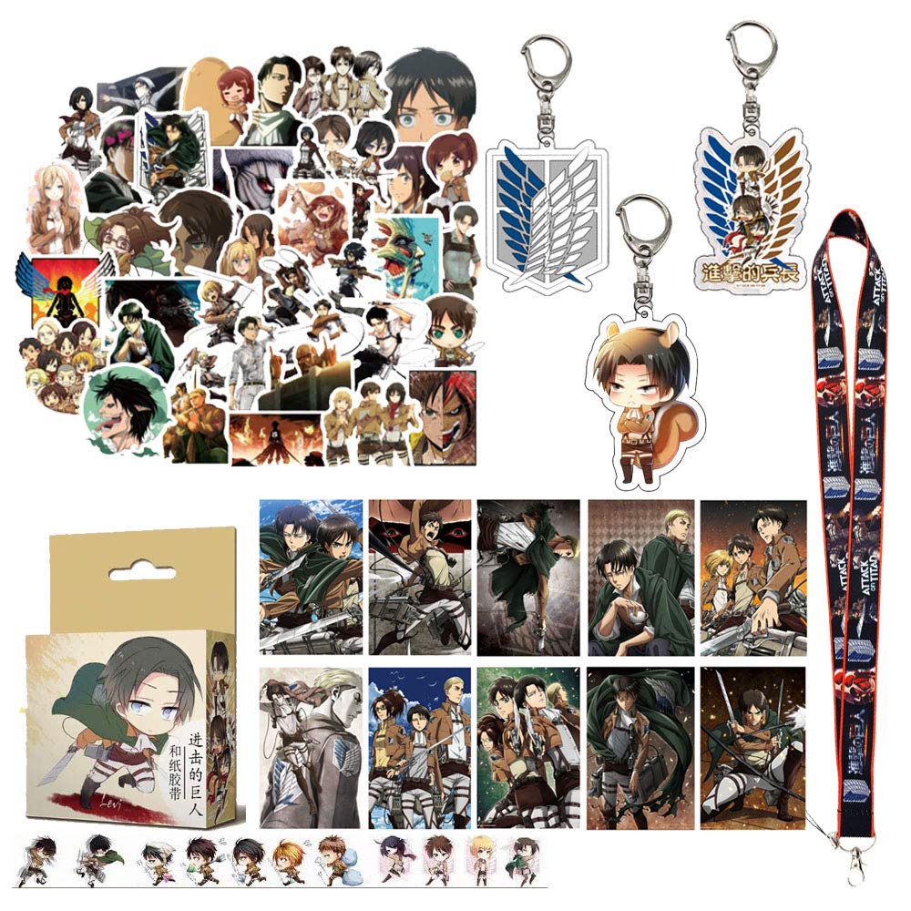 Buy Attack on Titan gift set 50 Pcs Attack on Titan stickers,10 Pcs