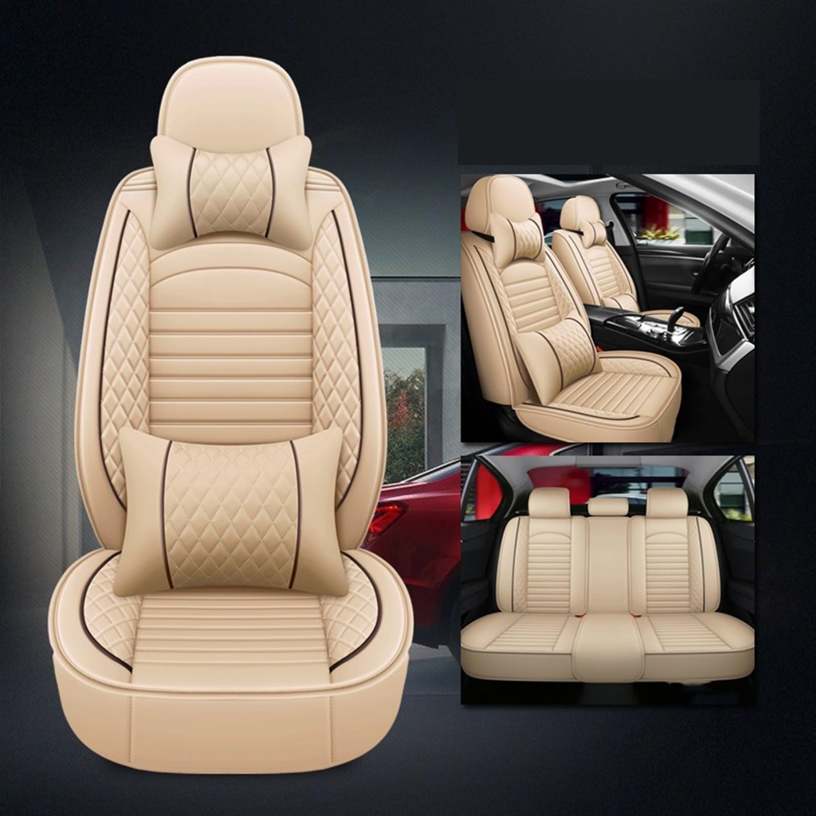 NOHEEU Car Seat Cover Cushion For SUBARU Forester Outback XV Impreza BRZ Levorg Legacy WRX Liberty Tribeca Crosstrek Accessories