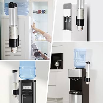 Cup Dispenser, Holder Fits 3Oz - 7Oz Flat Bottom Or Cone Cups Water Dispenser Wall Mounted Bathroom