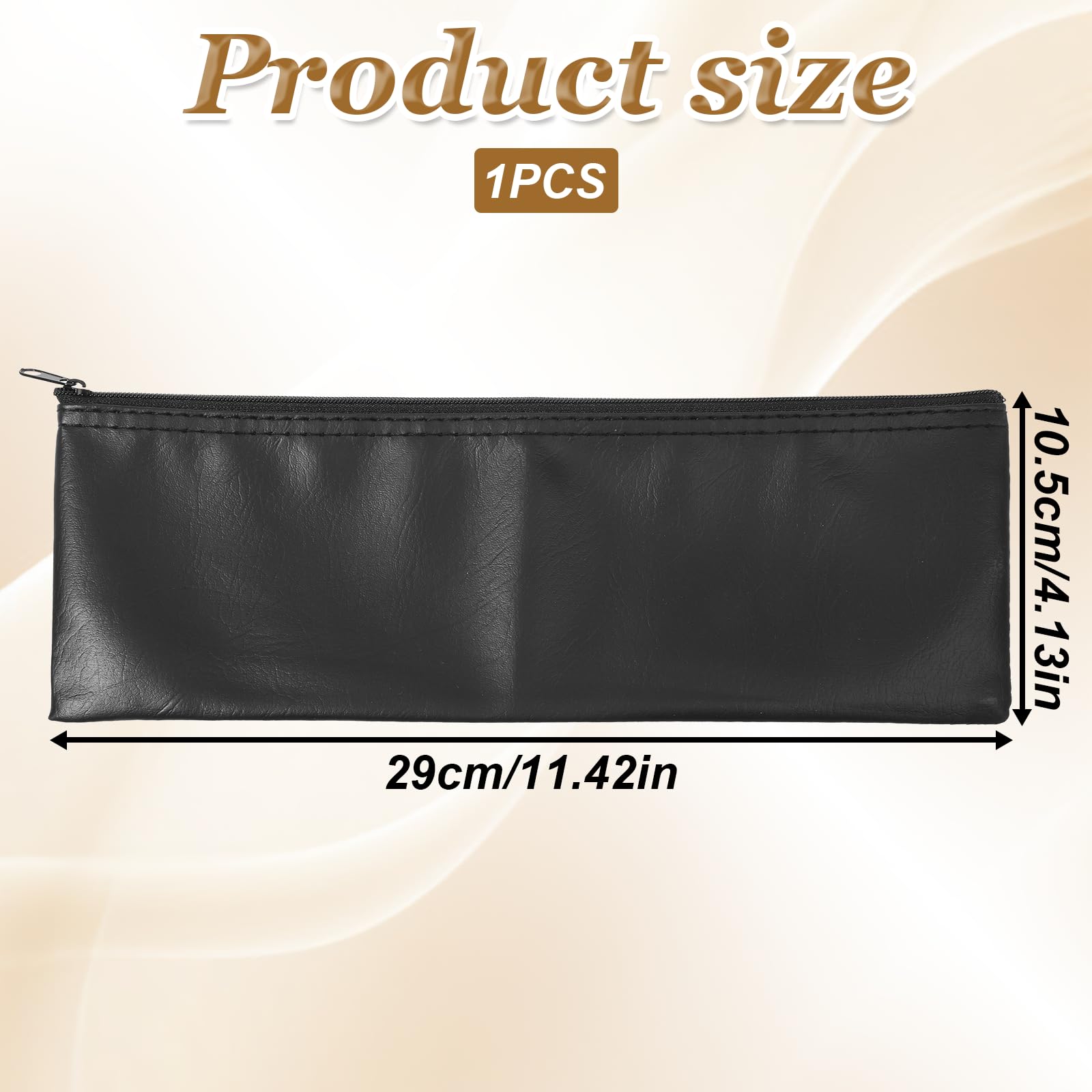 Microphone Bag, PU Zippered Mic Bag Microphone Storage Bags Shockproof Vocal Microphones Protector Portable Mic Bags for Easy Carry Wired and Microphones(Black)