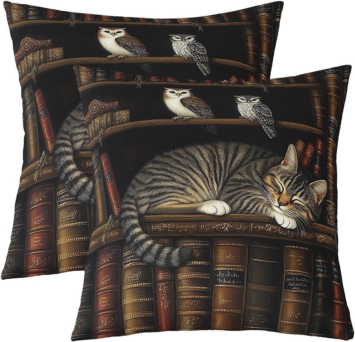 jejeloiu Cute Cat Decorative Throw Pillowcases 24"x24" Set of 2 Soft Sunflower Throw Pillow Covers Kawaii Pet Kitten Pillow Cases Cushion Covers Cushion Cases