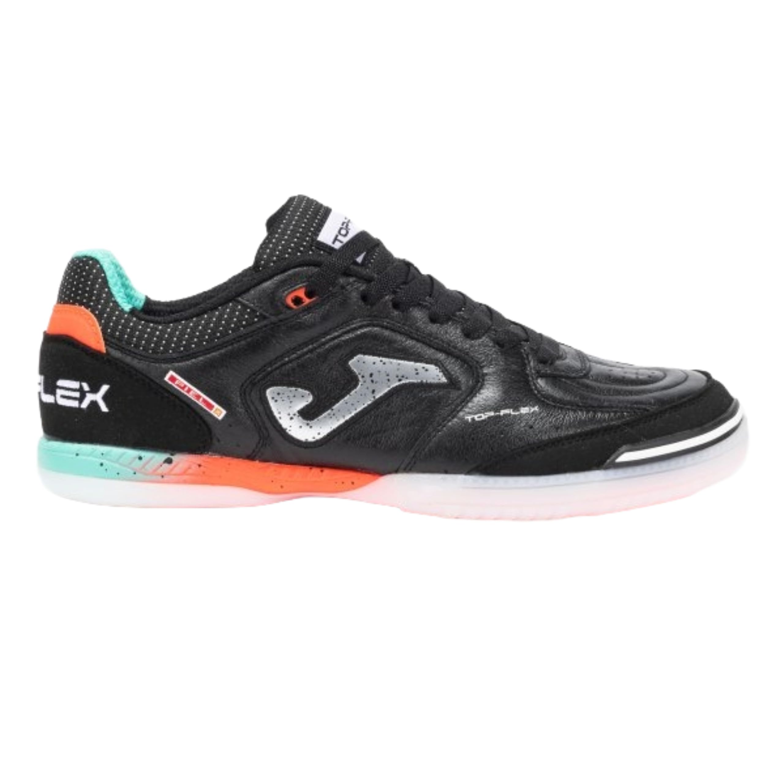Joma Futsal Schuhe, Größe 35-47, Haltbarkeit und überlegener Halt für Indoor-Gaming, Schwarz, 43 EU