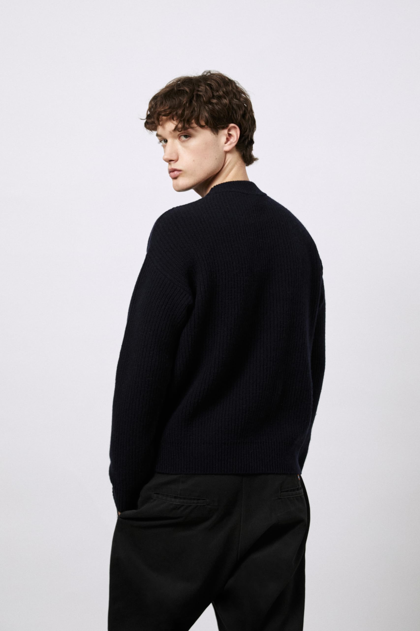 Diana Studio - Maglione Girocollo in Lana, Uomo, Maniche Lunghe, Casual Fit, Fatto in Italia
