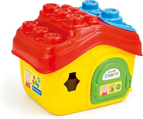 Clementoni - Clemmy la Casa de Peppa Pig - Bloques bebé Peppa Pig- 6 a 36 Meses (17657)