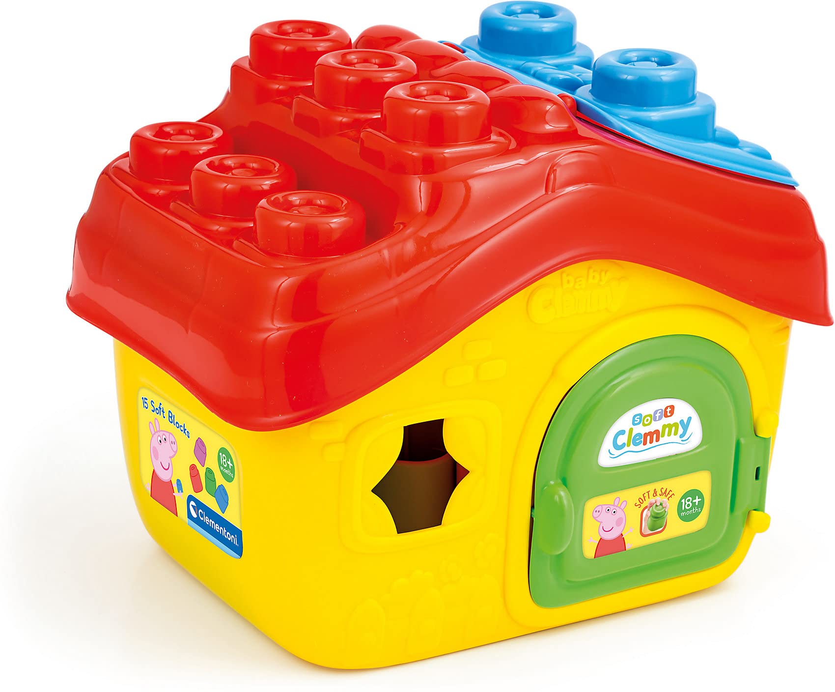 Clementoni Peppa Pig Playset With Soft Clemmy Bricks & 2 Figures - Safe Toddler Building Toy - View #12