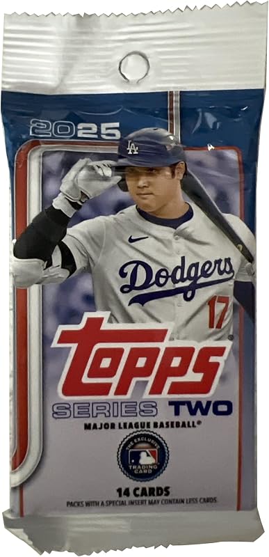 Topps 2025 Serie 2 Paquete de cartas coleccionables de béisbol (14 cartas)