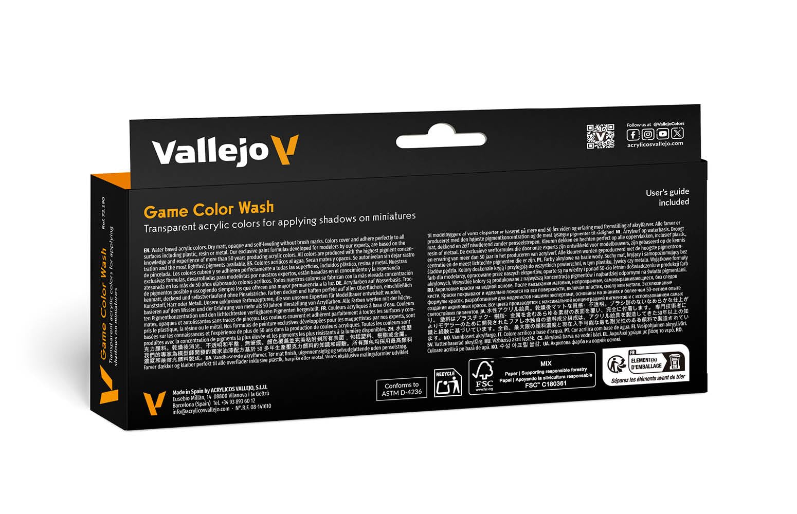 AV Vallejo Game Color Set - Game Color Wash (x8), Various - Image 2