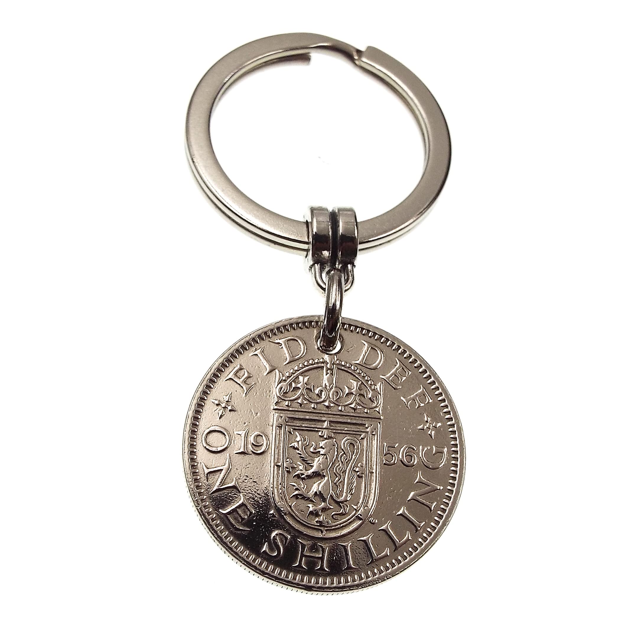 A Silver Dream 1956 SCOTTISH Shilling Coin Keyring