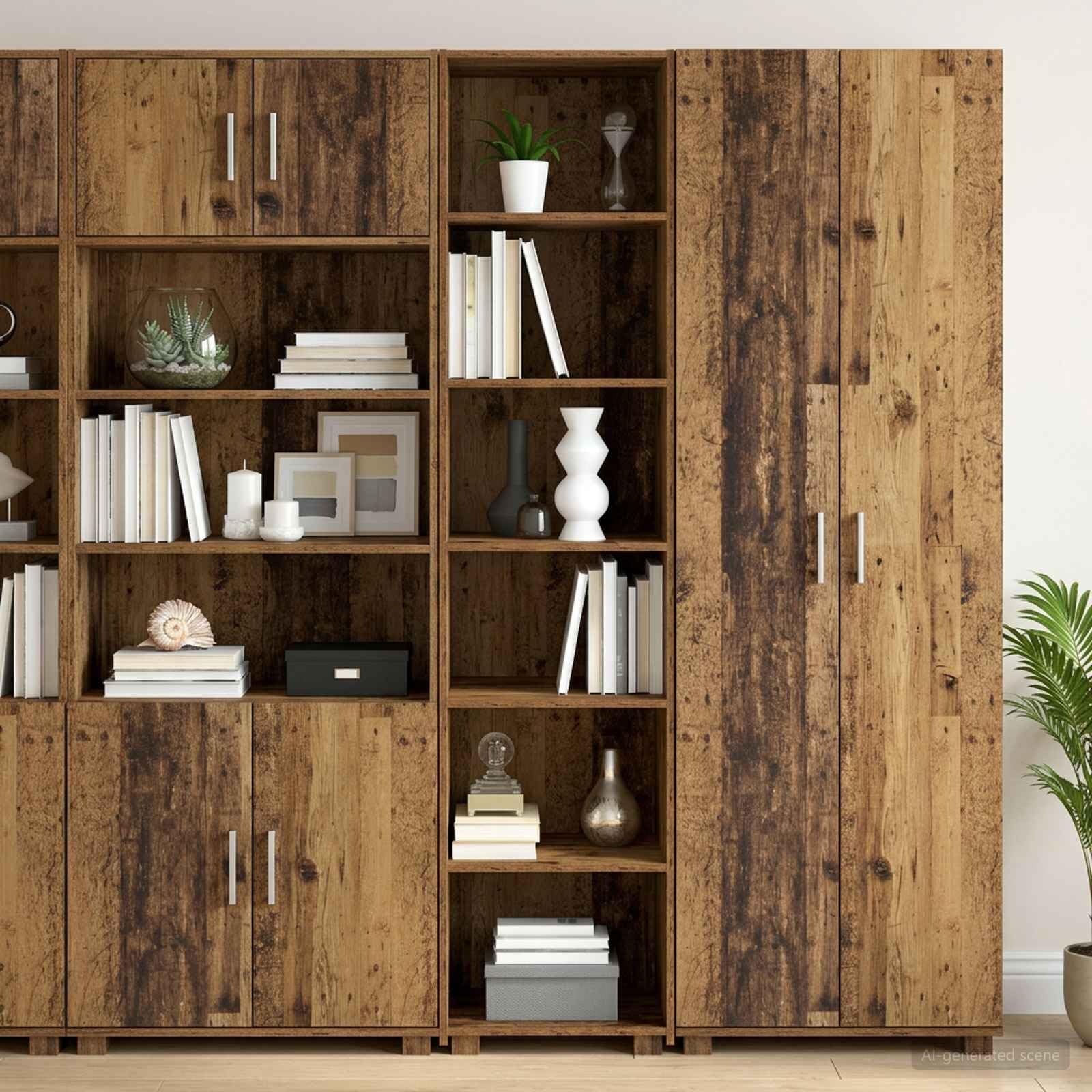 Credenza effetto rovere, 45 x 41 x 185 cm