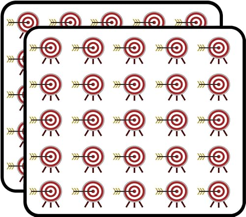 Miniatura 1 de 50 unids llanura simple tiro con arco blanco diana dibujos animados 1 "pegatinas pegatinas portátil portátil teléfono impermeable vinilo moda