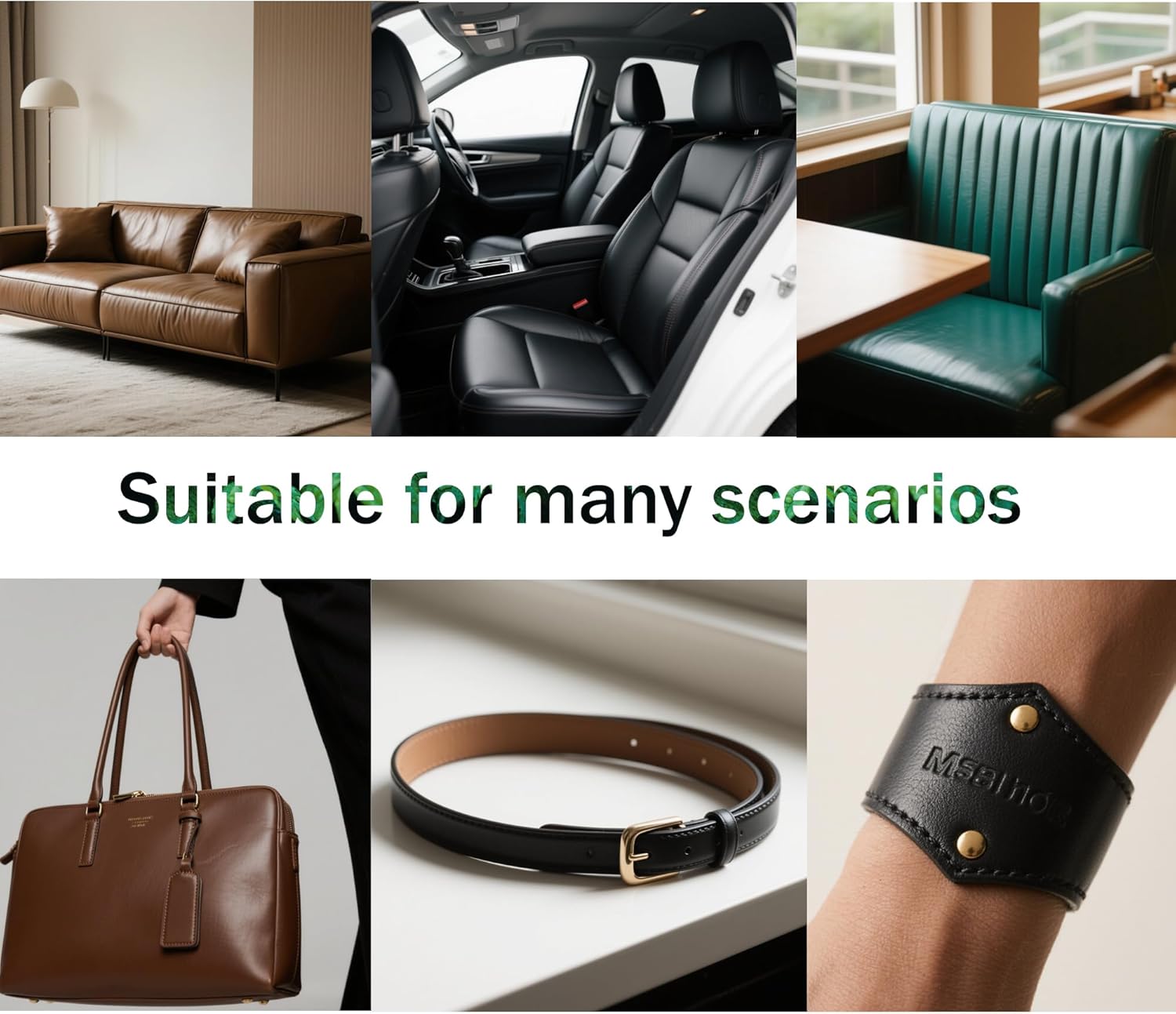 No Creasing-Leather Fabric, Faux Leather, Vinyl Fabric, for Upholstery Crafts, DIY Sewings, Sofa, Handbag, Earrings, Hair Bows Decorations (Black 54 * 108inch)