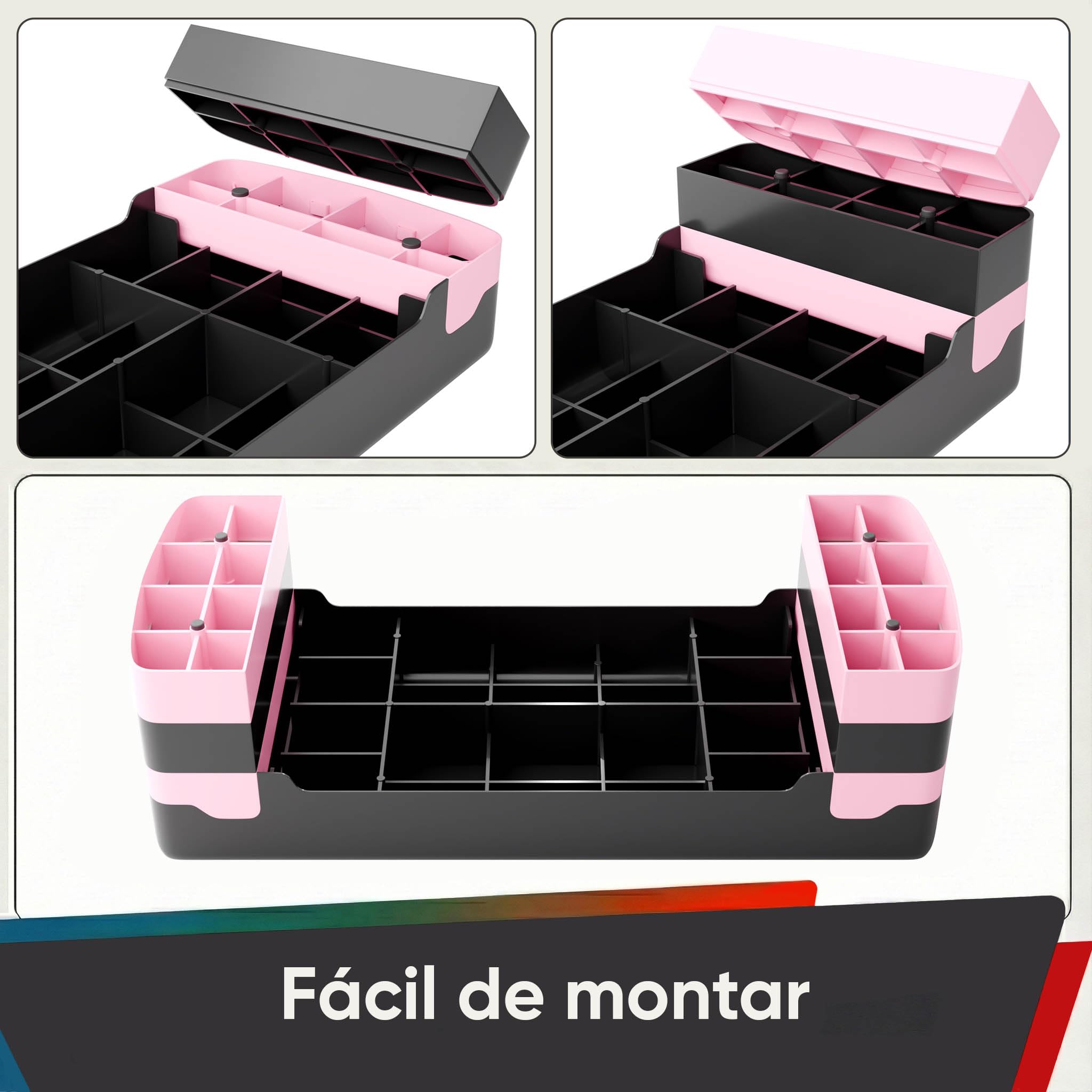 Ultasport Step de Aeróbic I Steps Fitness I Antideslizante, Ajustable en 3 Alturas I Stepper para Ejercicio en Casa, Stepboard, Stepbench 68 x 28 cm, Rosa