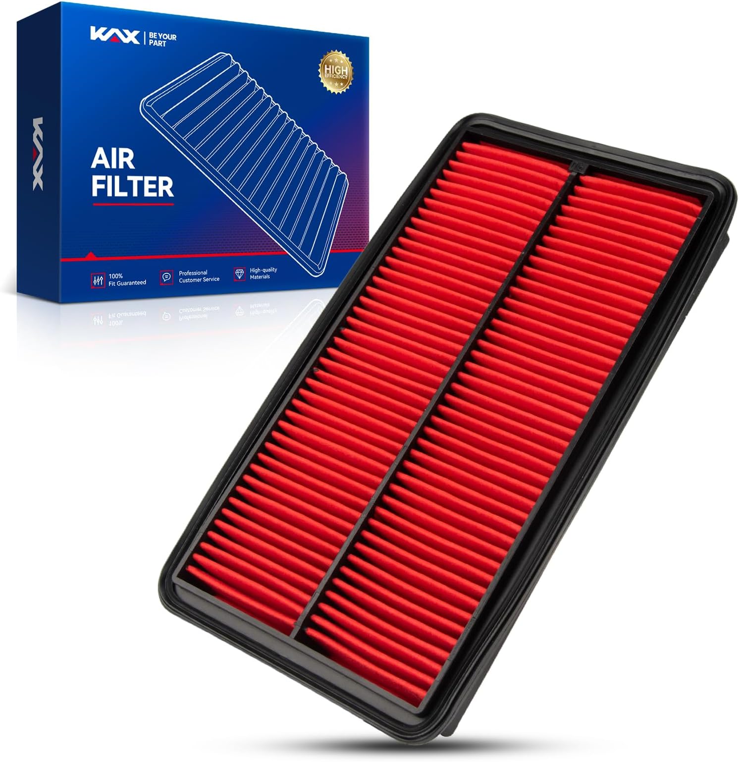 Premium Engine Air Filter, GAF005 (CA10013) Replacement for Acura, Honda Models | MDX 2007-2009, Odyssey 2005-2010, Pilot 2009-2015, 200% Longer Life