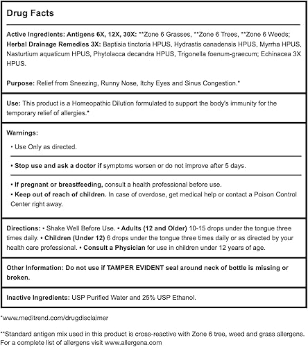 Miniatura 4 de PROGENA - Allergena Zona 6 (1 onza líquida)