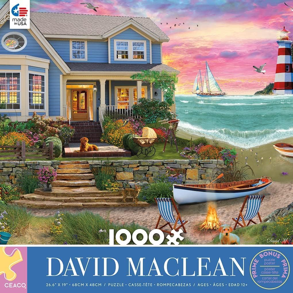 Ceaco - David MacLean - Heart Beach - 1000 Piece Jigsaw Puzzle