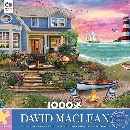 Miniatura 3 de Ceaco - David MacLean - Heart Beach - Rompecabezas de 1000 piezas