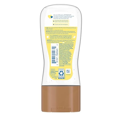 Miniatura 8 de Aceite cremoso para bebé con aloe vera y vitamina E 8 onza líquidas de Johnson  Johnson 381371020652 6 6