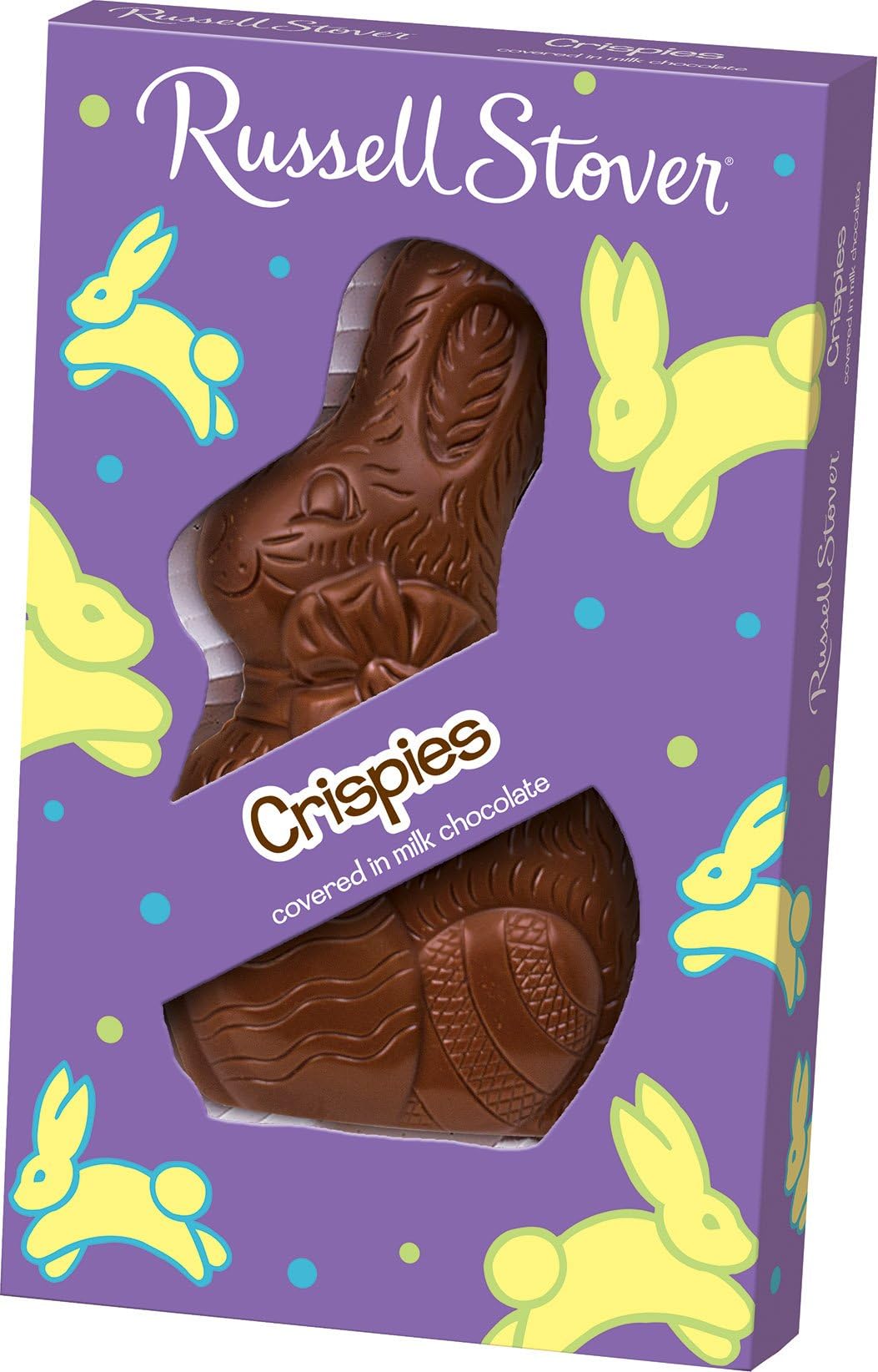 Russell Stover Candies Solid Crispy Milk Chocolate Easter Bunny, 3 oz.