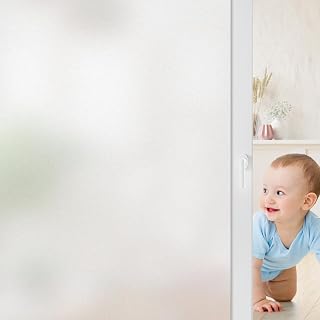 STATINT Frosted Glass Privacy Window Film, 17.5in x 6.5ft