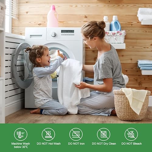 Miniatura 7 de Protector de colchón 100% impermeable tamaño individual, funda de colchón de bambú ultra suave, tela de aire 3D, refrescante, transpirable, sin