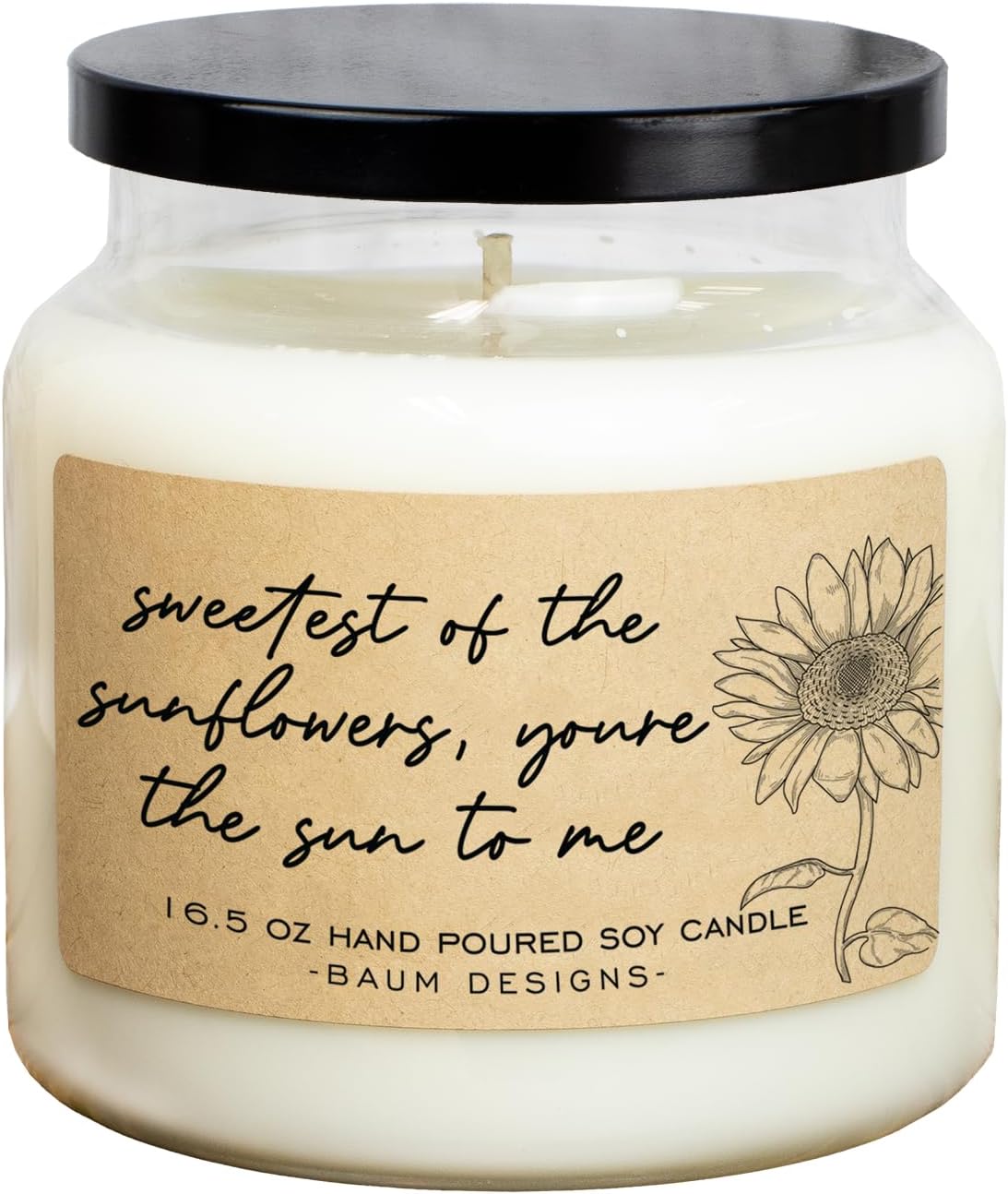 Sweetest Of The Sunflowers, You're The Sun To Me Soy Candle - 16.5oz