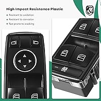 Vista 7 de YHTAUTO Interruptor de ventana principal eléctrico de repuesto para Mercedes-Benz C230 C250 C300 C350 C63 E350 E550 E63 AMG 2009-2012, 3 pines, sin