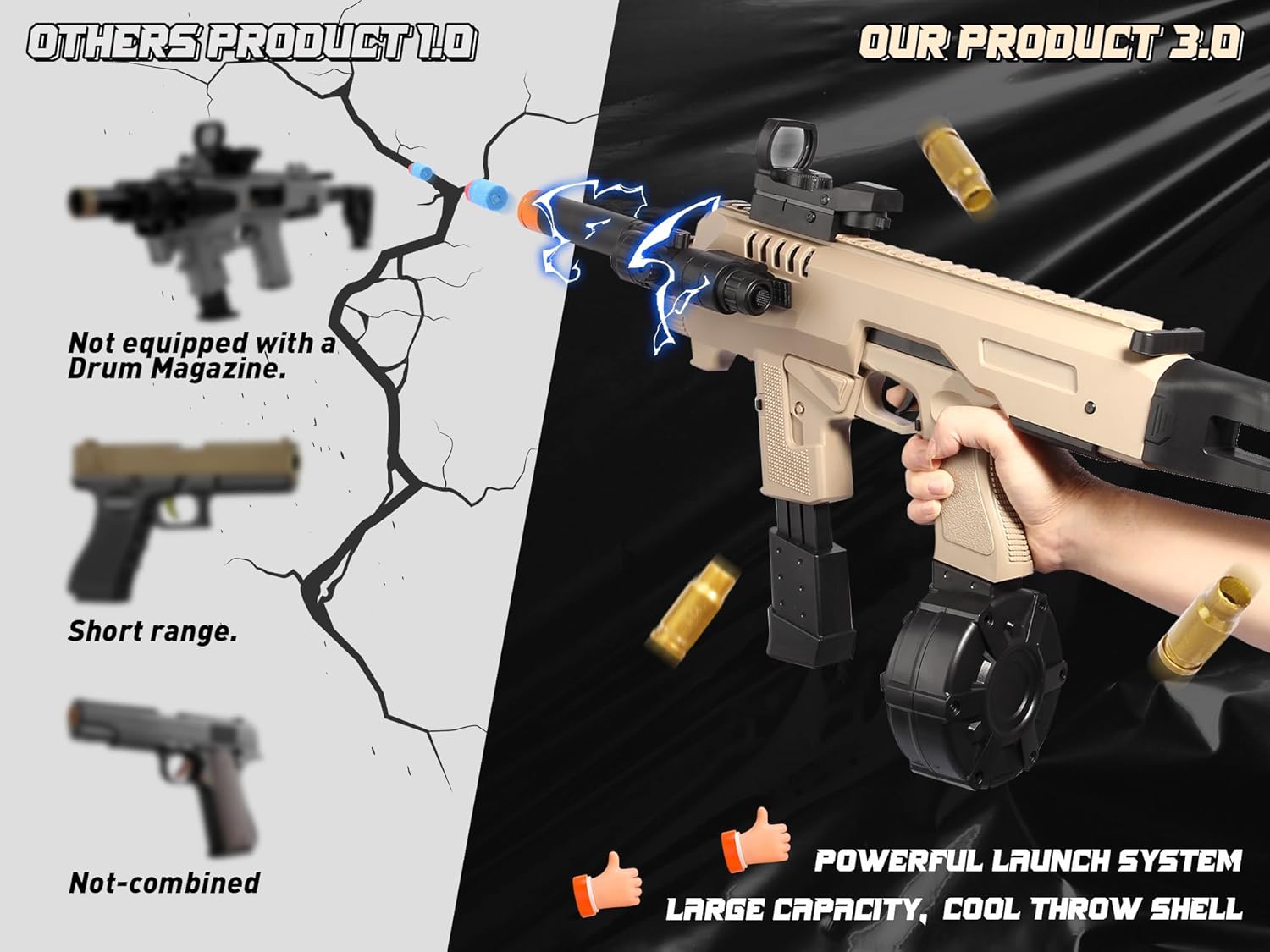 DIY Toys for Boys, Empty Shell Ejecting Design, Gifts for Boys Girls Birthday Holidays