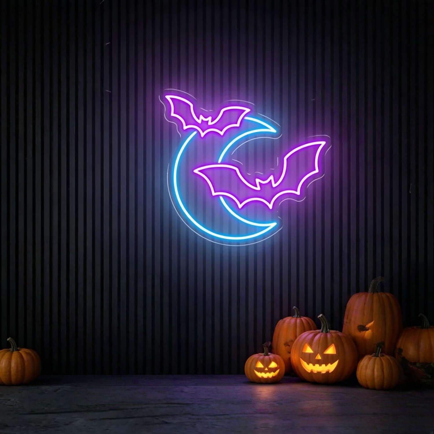 Bat Neon Sign, Flying Bat LED Neon Light for Halloween Wall Decor, Gothic Room Aesthetic, Witchcraft Festival Party Horror Wall Art, Spooky Home Decoration Gift for Teens USB Powered