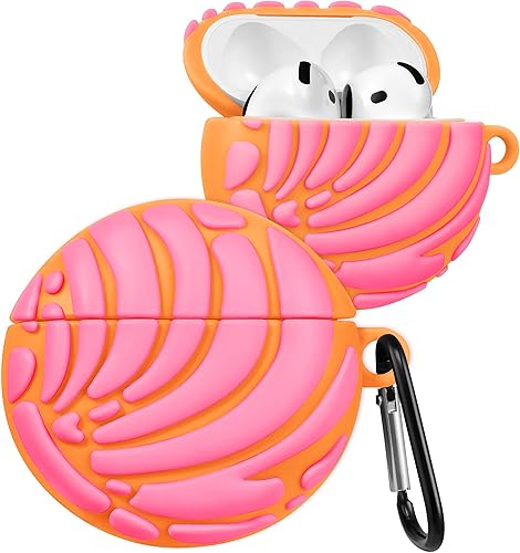 Miniatura 7 de Boaretiu - Funda para AirPods Pro 3, funda de silicona suave 3D con llavero para mujeres, niñas, adolescentes, comida femenina, divertida, única,