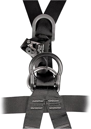 Miniatura 6 de Singing Rock Antishock Anti-Static ANSI and NFPA Class III Certified Work Full Body Harness, Black