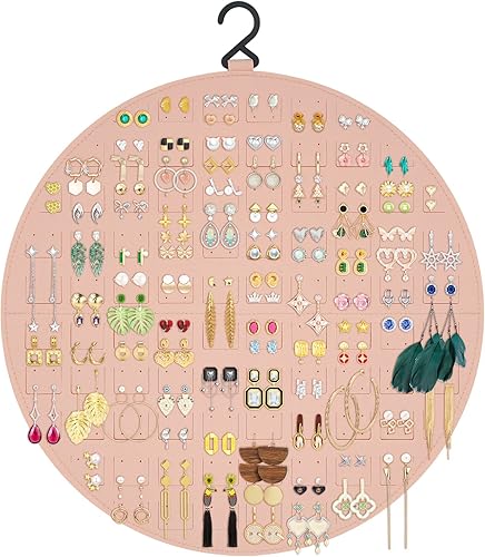 Miniatura 6 de Nesyd Organizador de aretes soporte colgante para pendientes con capacidad para hasta 300 pares organizador de aretes de tuerca de gran capacidad