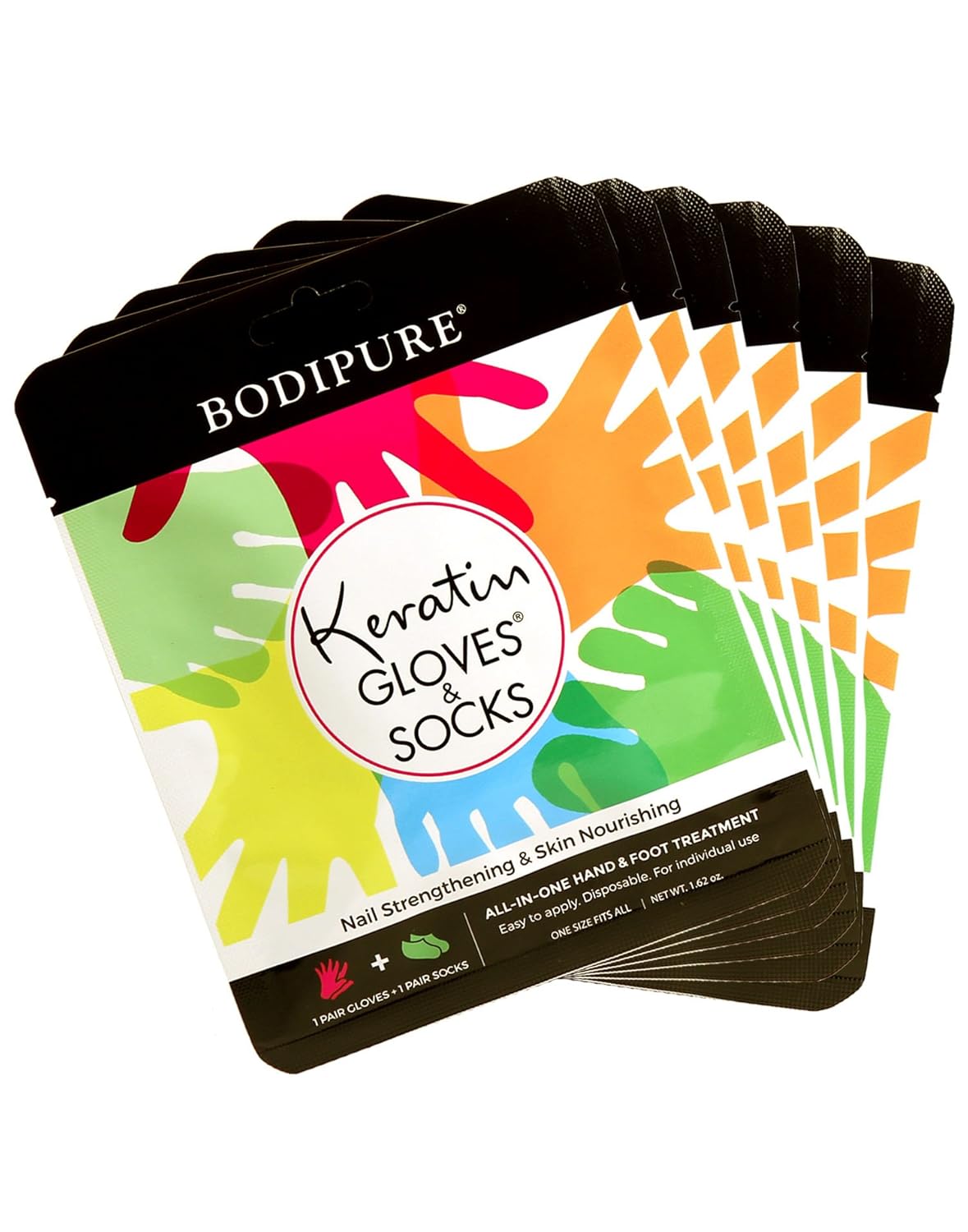 Bodipure Keratin Gloves and Socks Combo 6 Pack AntiAging