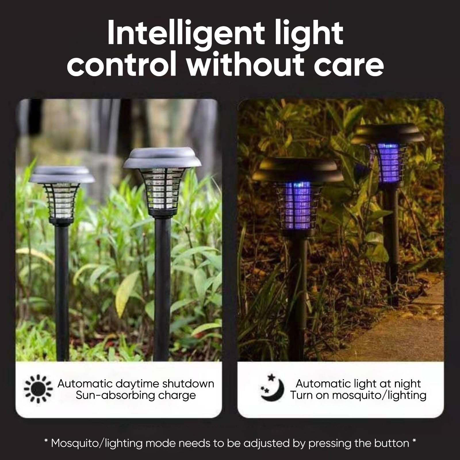 4pcs Anti Zanzara Solare, Lampada Anti Zanzara Esterno, Illuminazione Esterna Impermeabile, Lampada Anti Zanzara per Interni ed Esterni, per Casa, Giardino, Cortile, Campeggio (4 pezzi)