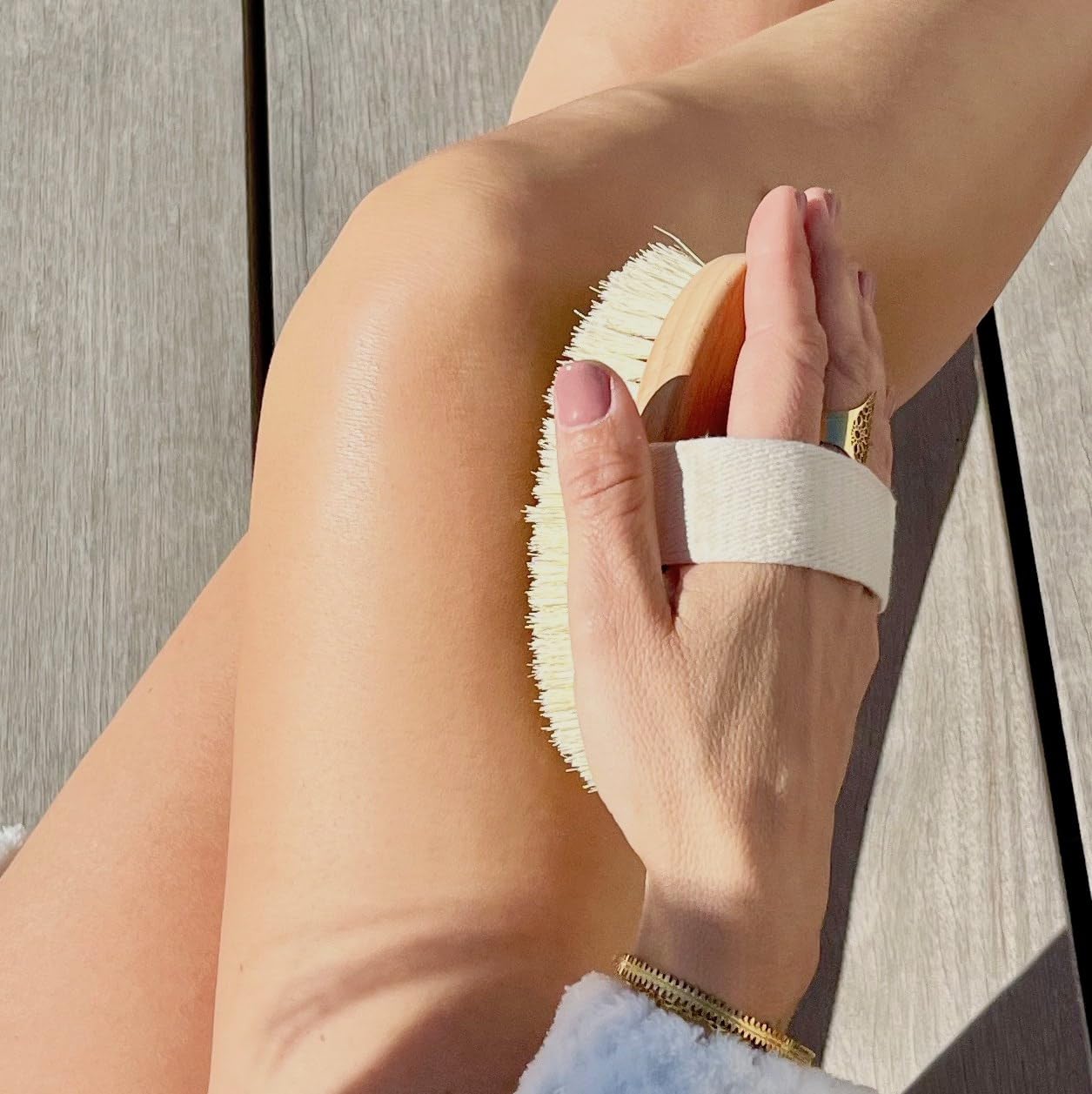 Brosse à Sec Dynamisante Vegan – Dry Brushing Énergisant, Fibres de Tampico Naturelles & Bois FSC – Exfoliation & Raffermissement – Made in Germany