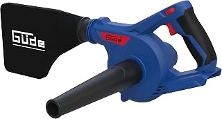 Güde Battery Blower and Suction Cup Bus 18-0 (18 V, Li-Ion, leaf blower, leaf vacuum cleaner, workshop blower, blow speed up to 270 km/h, Air volume current: 156 m³/h)
