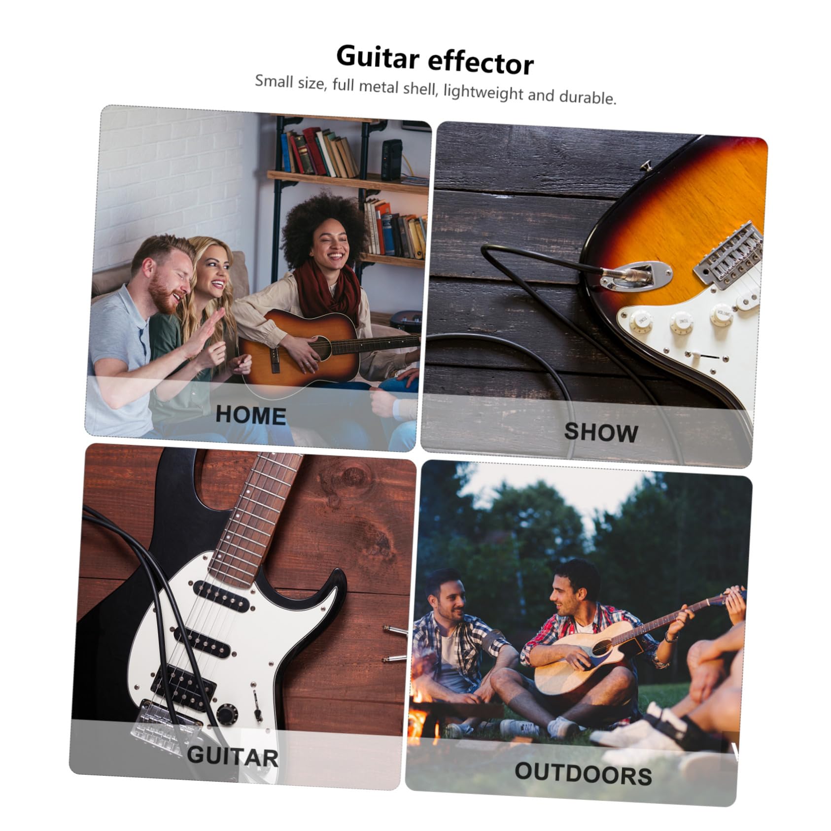 YARNOW Pedal De Guitarra De Pedal De Efecto Dual Para Efectos De Guitarra Accesorio De Suministro De Instrumentos Musicales Para Practicar Casa