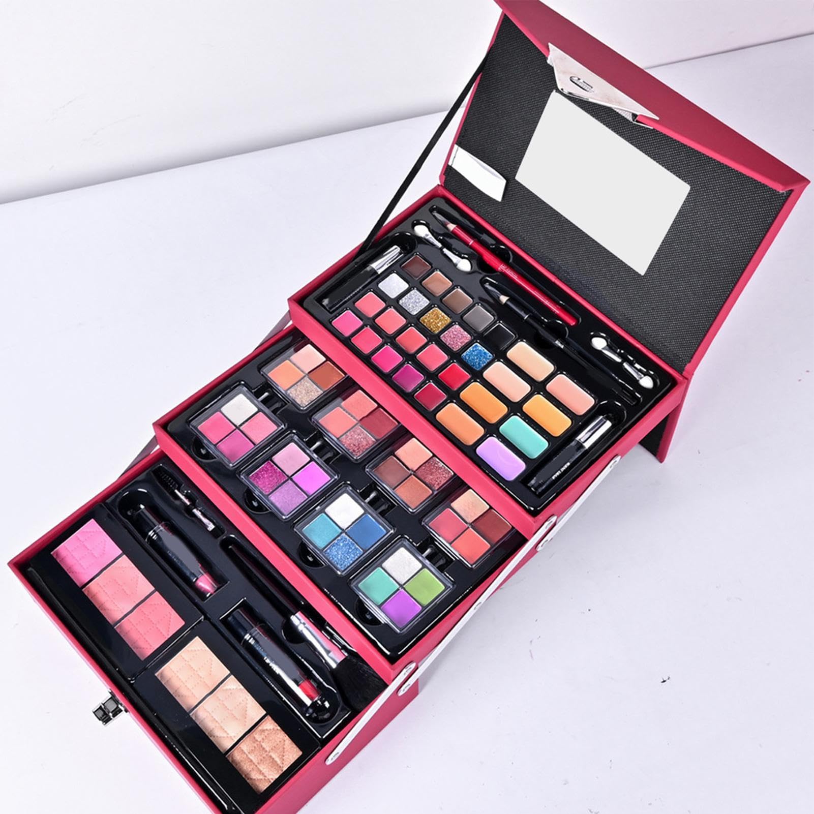 Ensembles de maquillage pour femmes Ensemble complet,Ensembles de maquillage pour femmes - Ensembles universels - Kit de cosmétiques de démarrage complet pour débutants et professionnels, comprend des