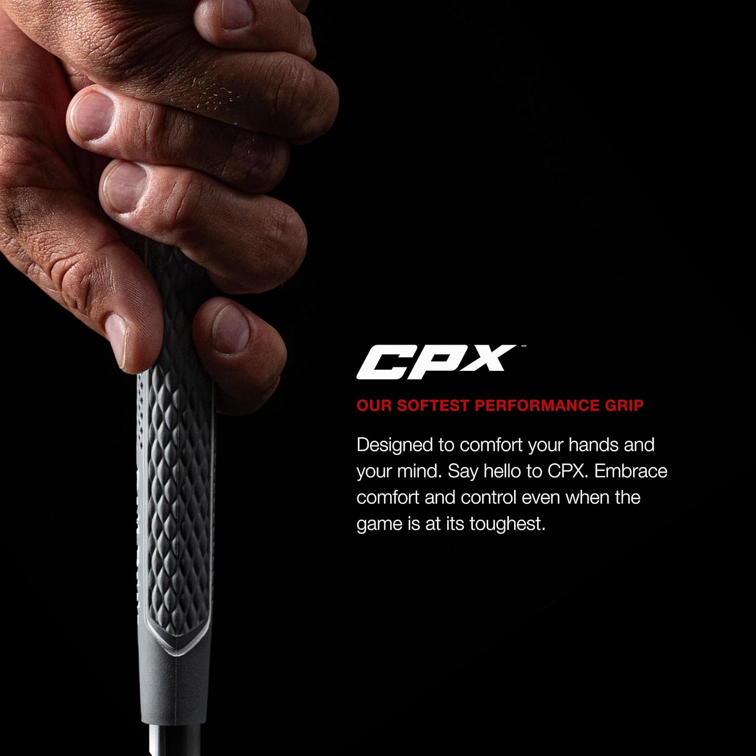 Golf Pride CPX Golf Club Grip - Quilted Texture & Soft, Tacky Feel for Comfort & Control - Plus4 Technology - Jumbo & Undersize - For Men & Women