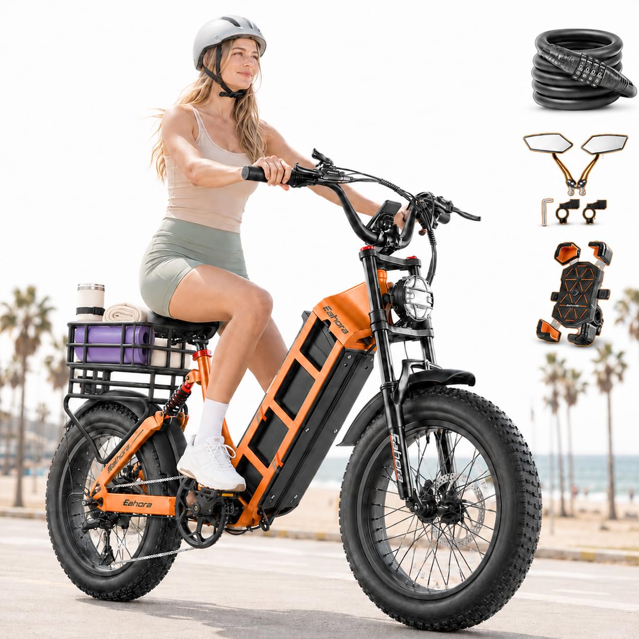 2026 eAhora Juliet Pro 2, 5400W/1200W 43/30MPH 60V 70Ah for 220+Miles Range
