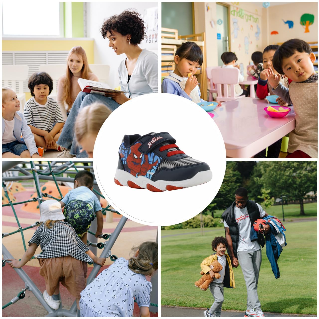 Leomil Spiderman Zapatillas Niño con Luces Deportivas | Zapatos para niños, Ligeros y cómodos, Ideal para la escuela y el tiempo libre, Marvel, Regalo para Niños