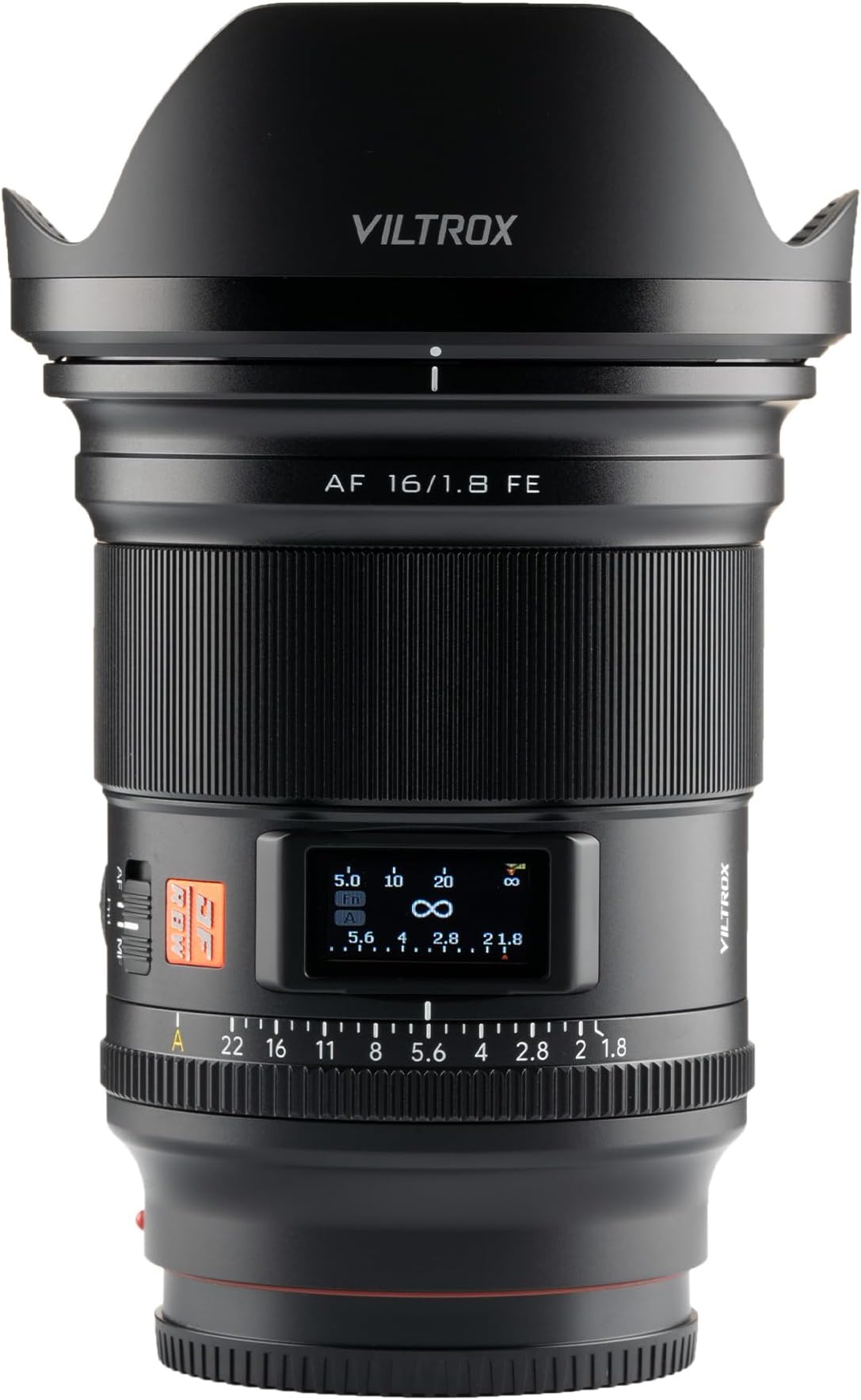 AF 0.6 inch (16 mm) F1.8 FE Sony E Mount Wide Angle Lens with LCD Screen Ultra Wide Angle Single Focus Lens for Sony Full Size Compatible α7II α7III α7RIII α7RIV α7RV α7S α7SII α9 α7CII α7CR