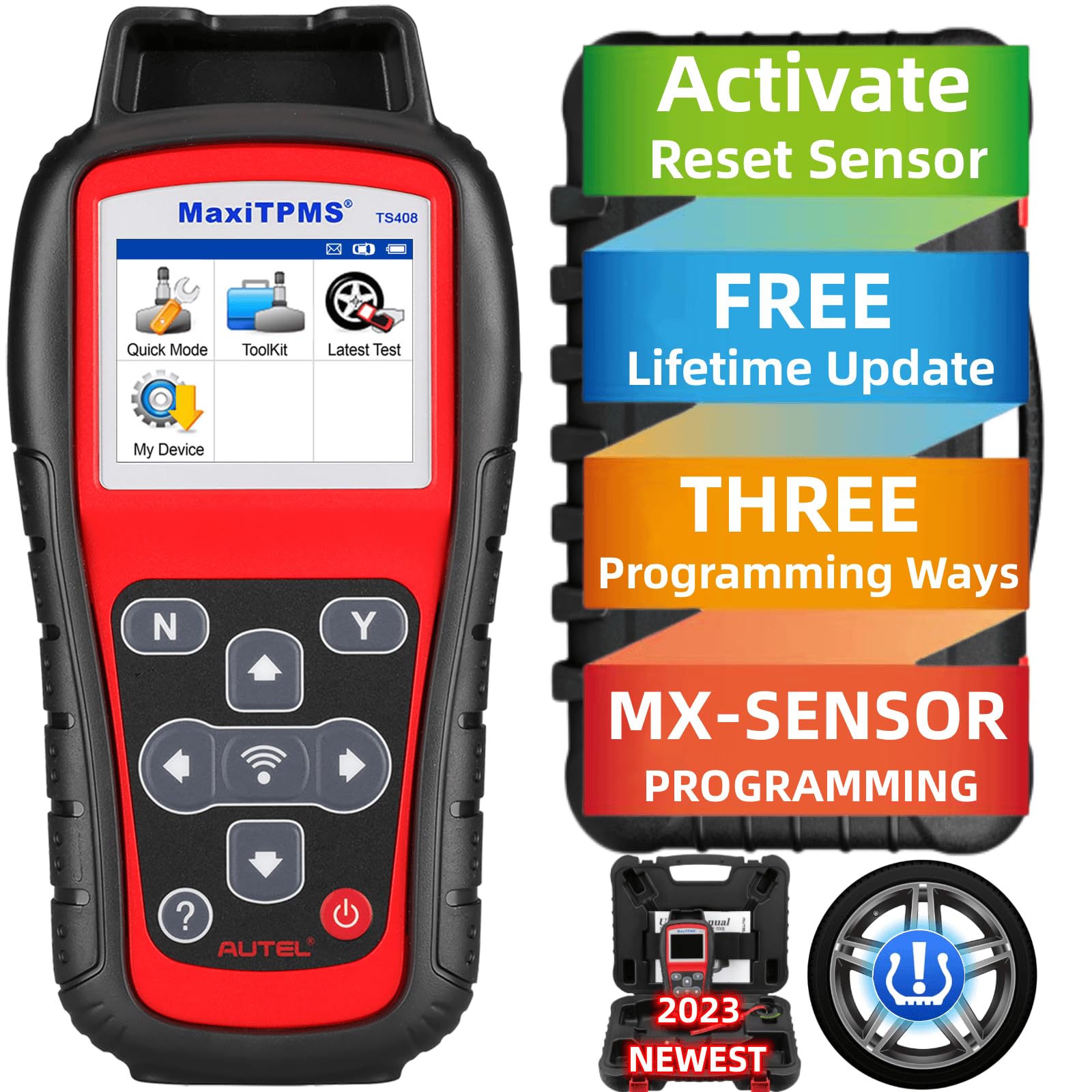 Tpms Test Machine Buy AutelMaxiTPMS TS408 All System TPMS Program Diagnostic Relearn Tool ...