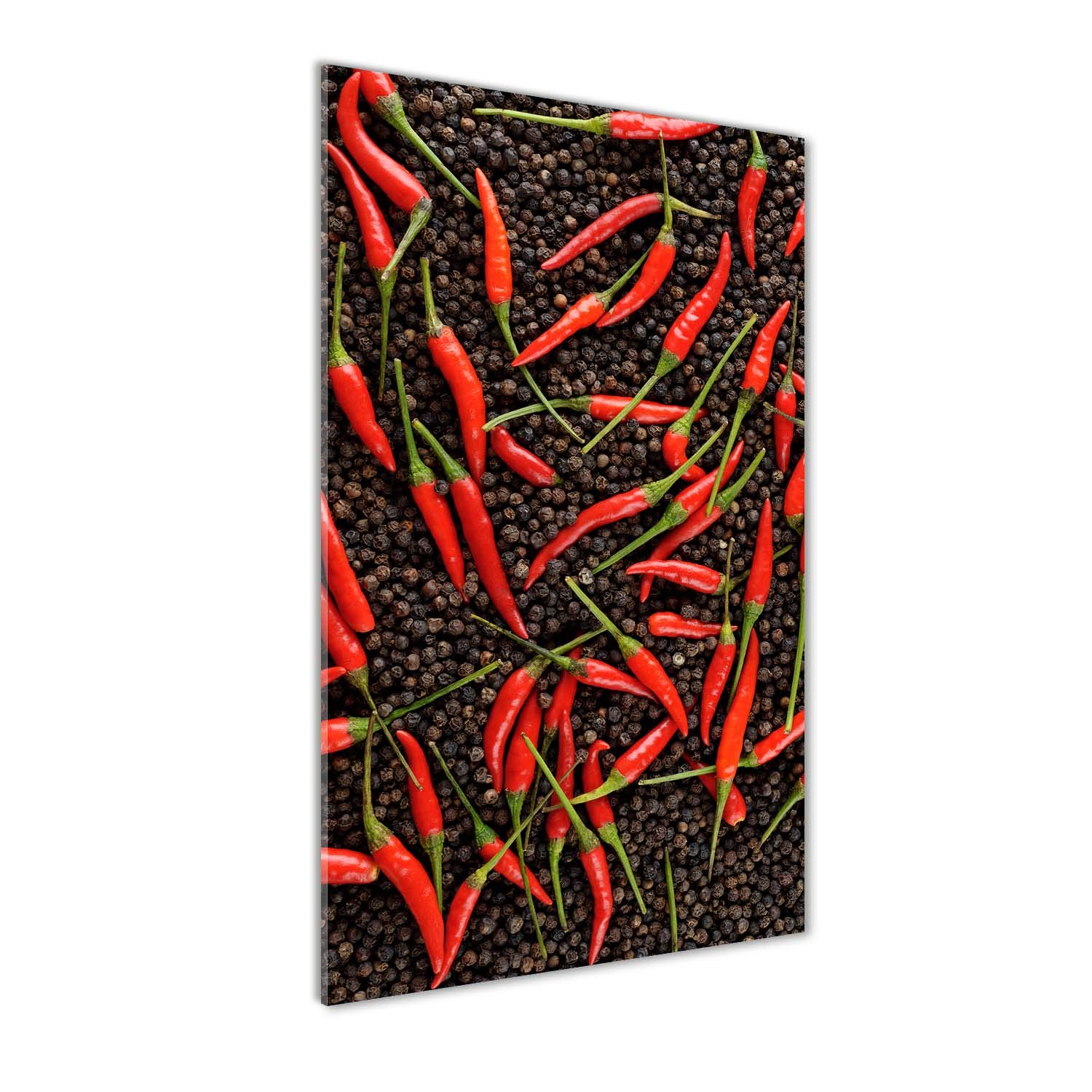 Déco Mural derrière Le Plastique Tulup 70x140 Tableau Piments Rouges